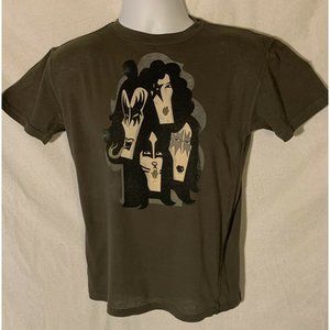 New Rare Vintage 2005 Kiss Band Cubist Style Shirt